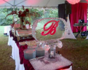 Feature a customized initial ice sculpture at your wedding. 